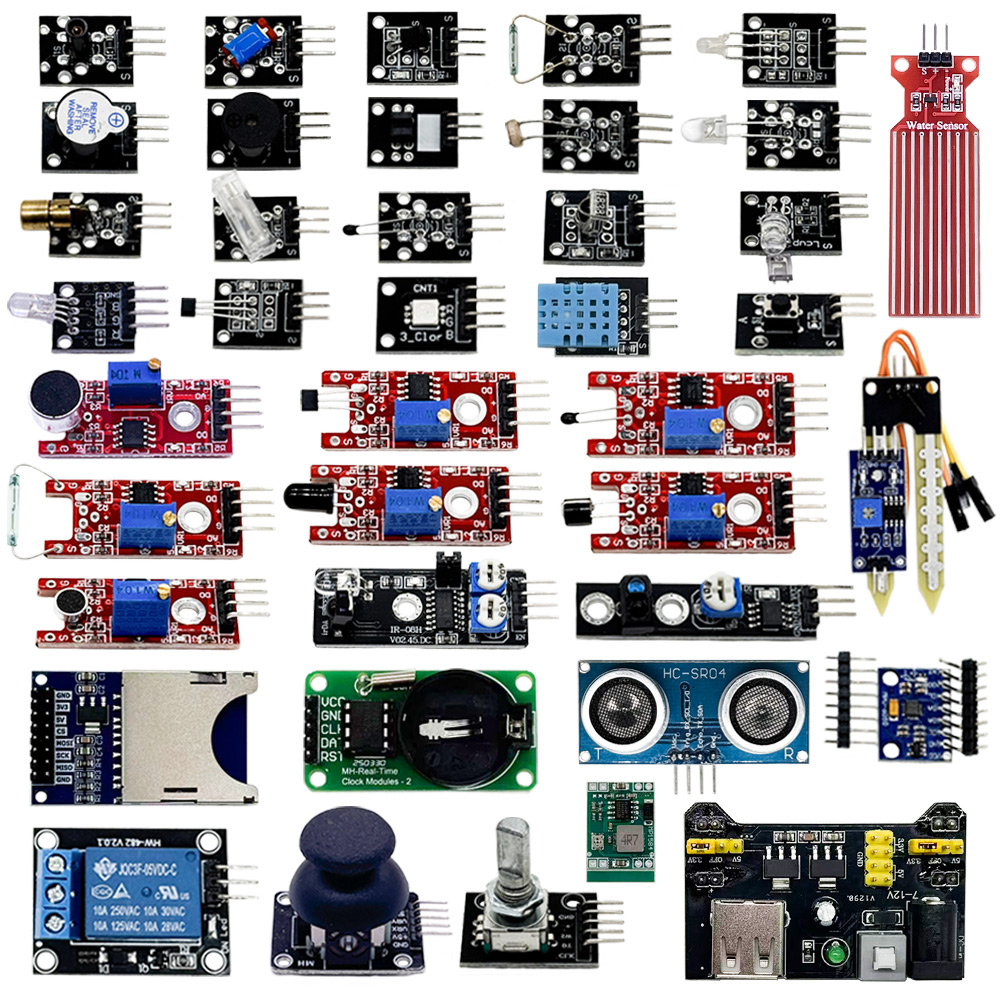 Sensor Kit Arduino - مجموعة وحدة استشعار 45 في 1
