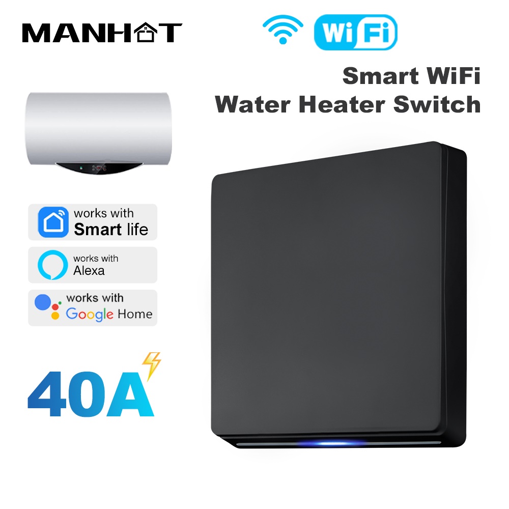 Smart Light Switch Wifi - مفتاح سخان المياه الذكي MANHOT بتقنية