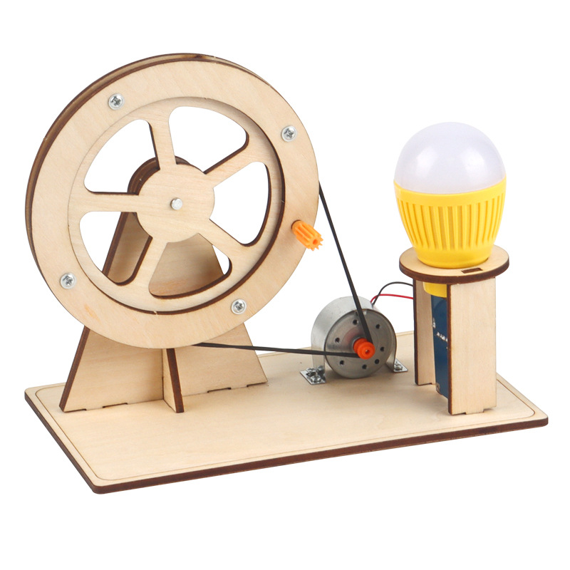 Stem Robotics Kit - مولد اليد الخشبية للأطفال لعبة العلوم