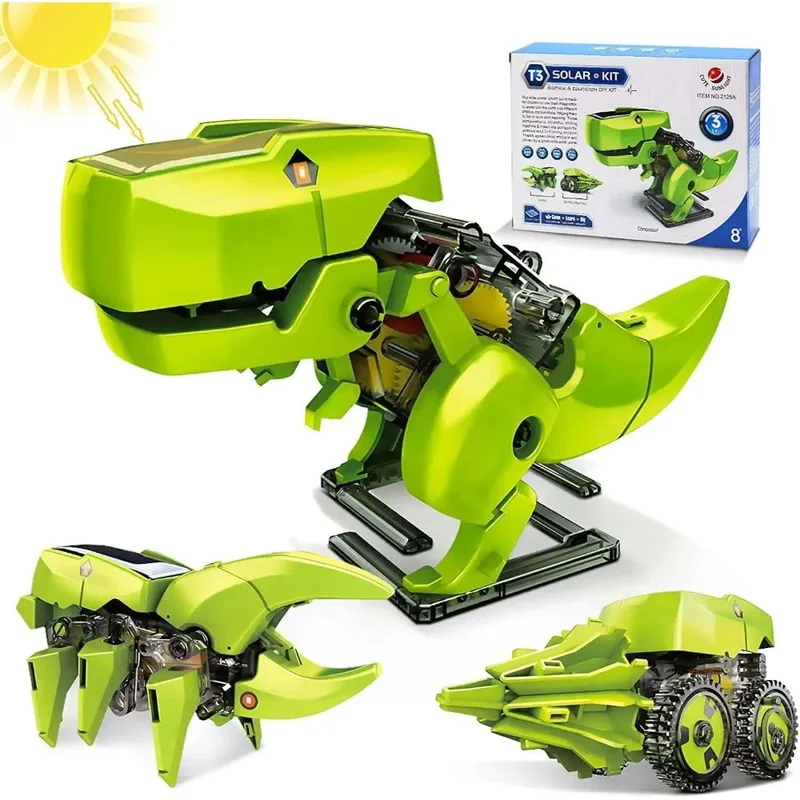 Stem Robotics Kit - مجموعة روبوت شمسي 3 في 1،