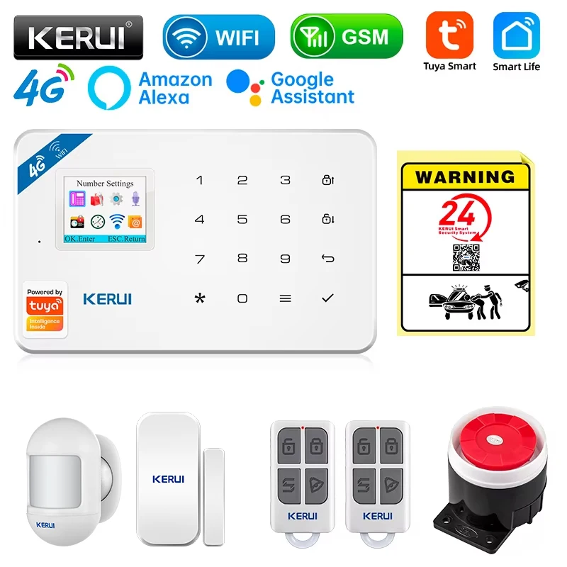 Smart Home Automation Kit - KERUI نظام إنذار أمان عدة W184