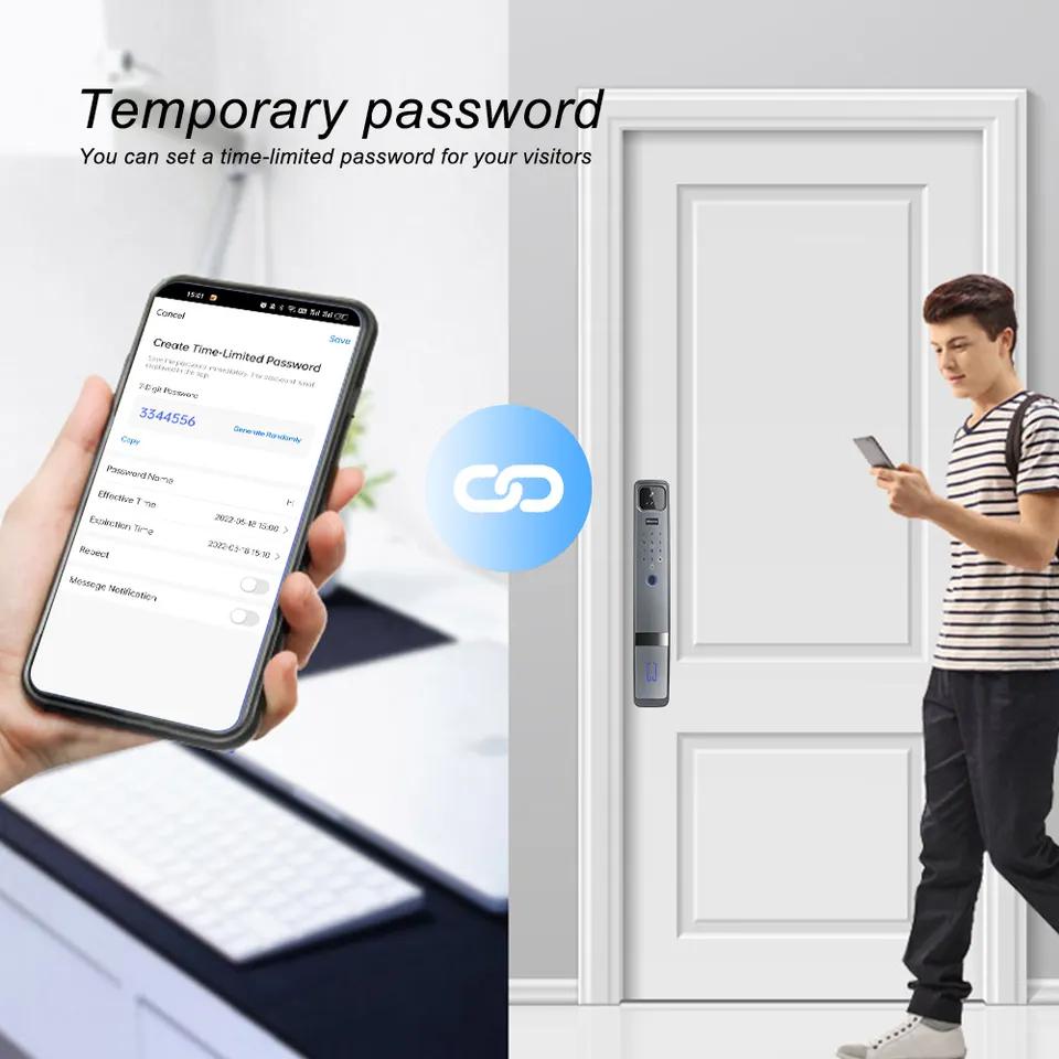 قفل باب ذكي بالتعرف على الوجه  - مراجعة Smart Door Lock Wifi وسعره