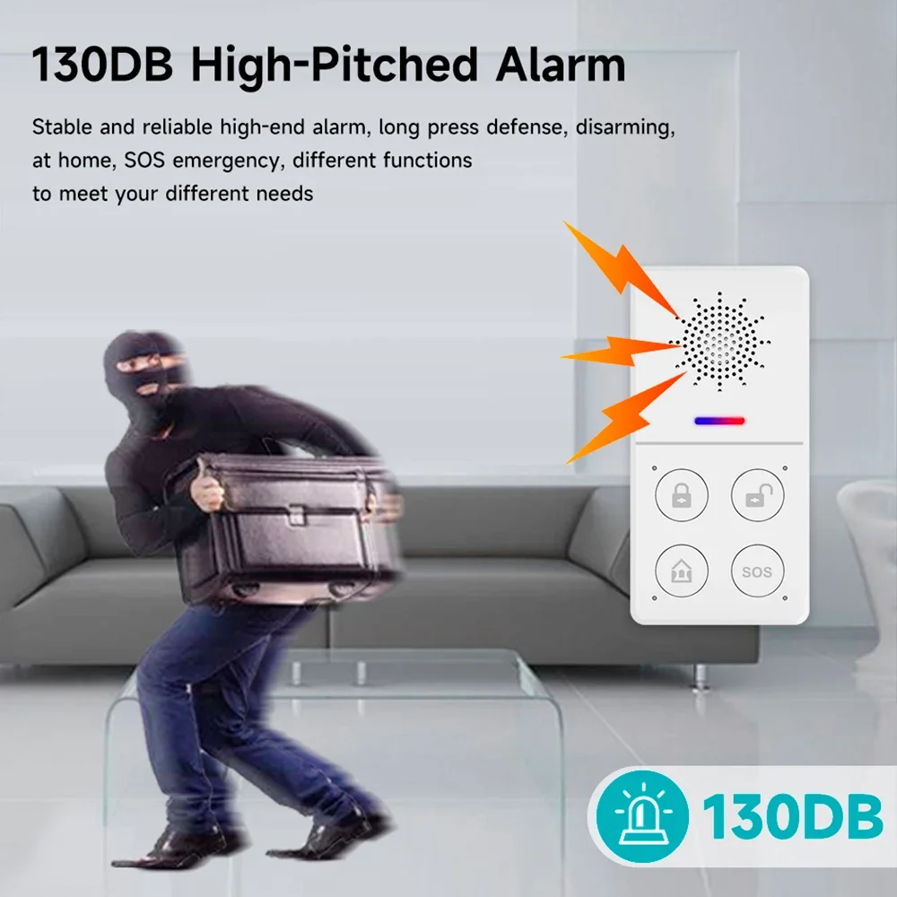 Tuya Wifi نظام إنذار ذكي 433M  - مراجعة Smart Home Automation Kit وسعره