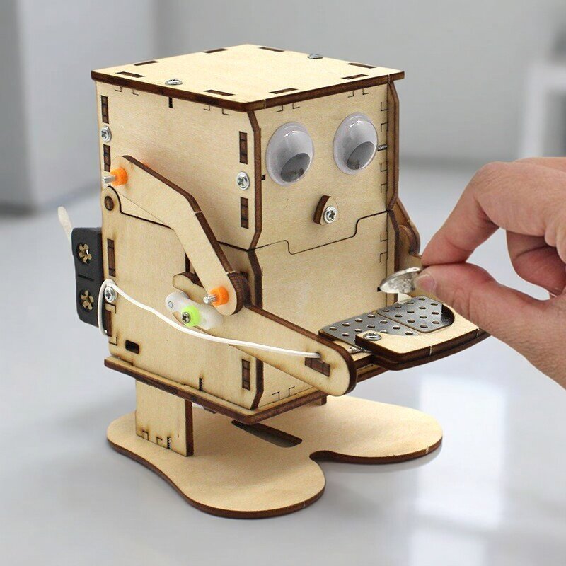 نموذج روبوت خشبي قابل للتجميع  - مراجعة Stem Robotics Kit وسعره