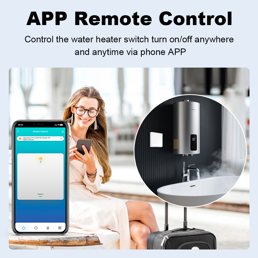 مفتاح سخان المياه الذكي MANHOT - مراجعة Smart Light Switch Wifi وسعره
