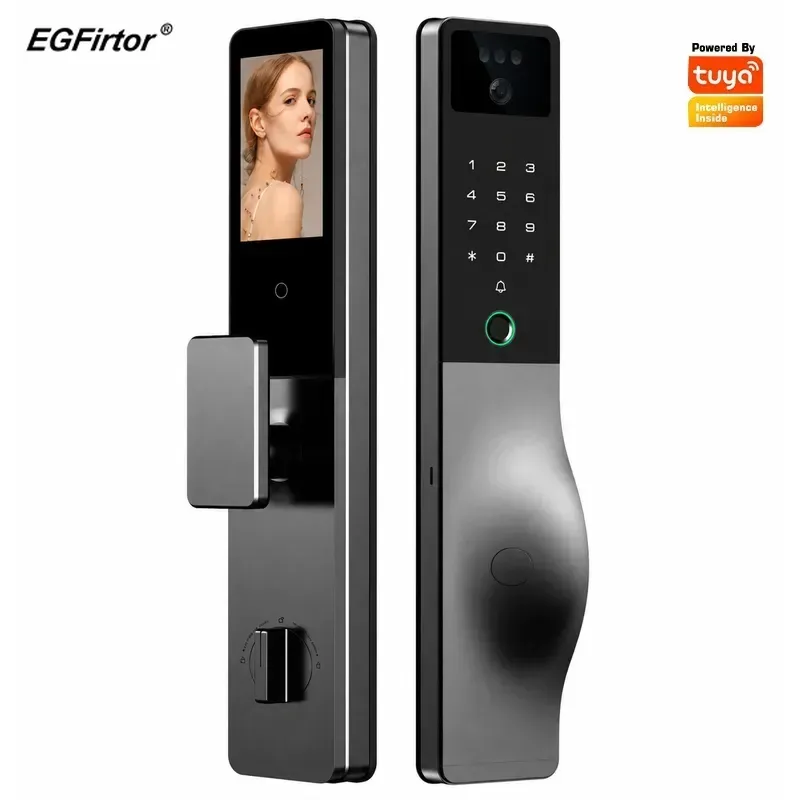 قفل ذكي مع نظام اتصال داخلي وك - مراجعة Smart Door Lock Wifi وسعره