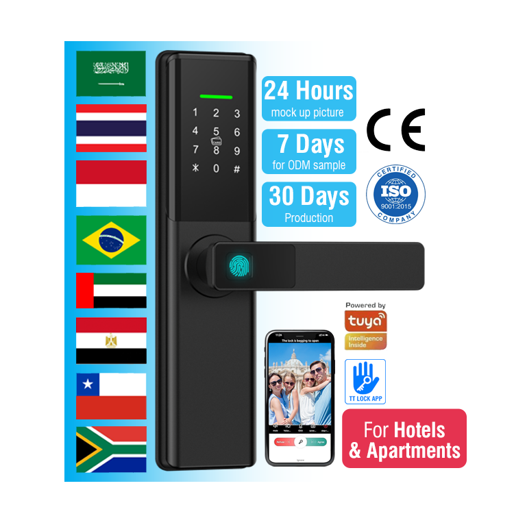 قفل باب ذكي رقمي من تي آن، قفل - مراجعة Smart Door Lock Wifi وسعره