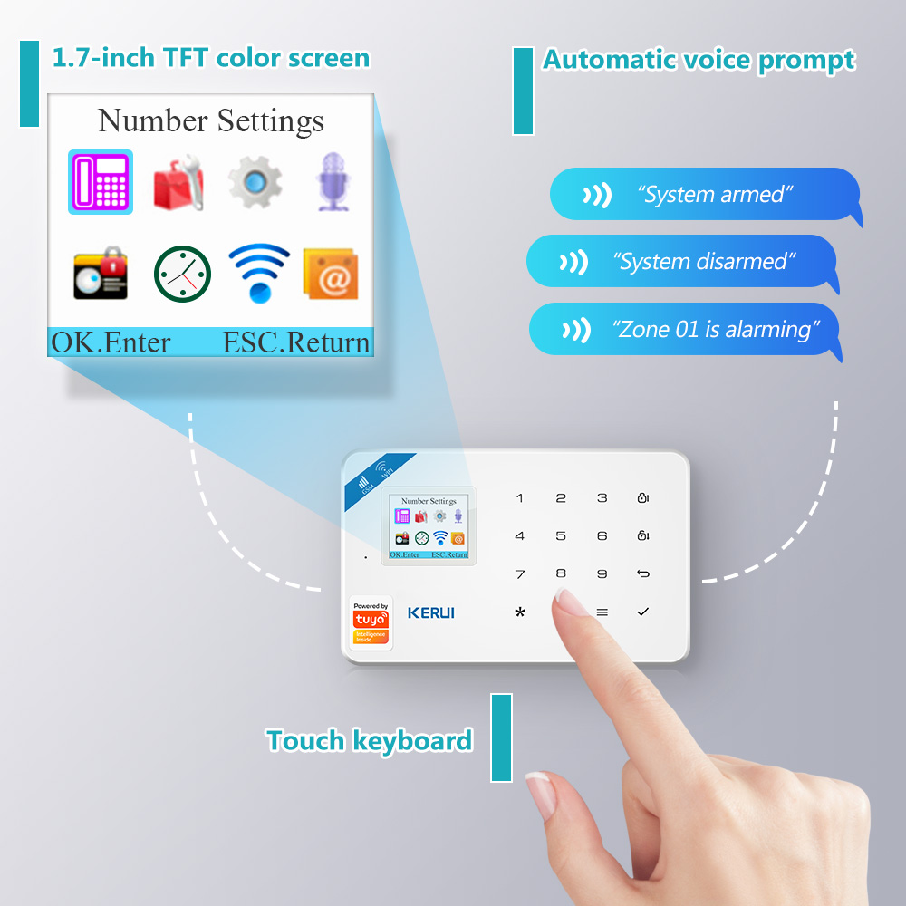KERUI W181 نظام إنذار الأمن ال - مراجعة Smart Home Automation Kit وسعره