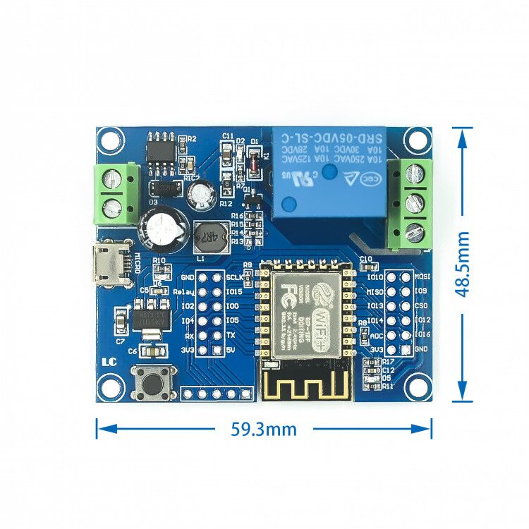 DC5-80V إمدادات الطاقة ESP8266 - مراجعة Esp8266 Relay Module وسعره