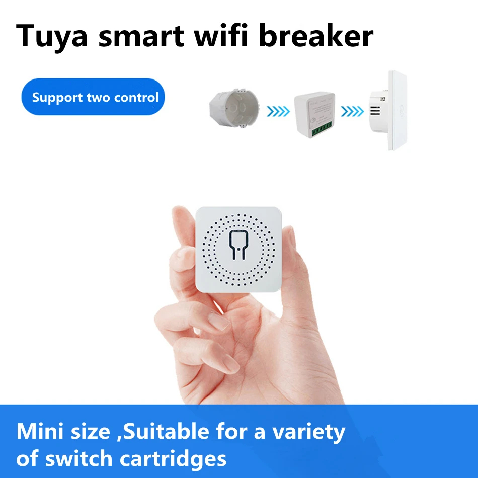 مفتاح إضاءة ذكي صغير يعمل بتقن - مراجعة Smart Light Switch Wifi وسعره