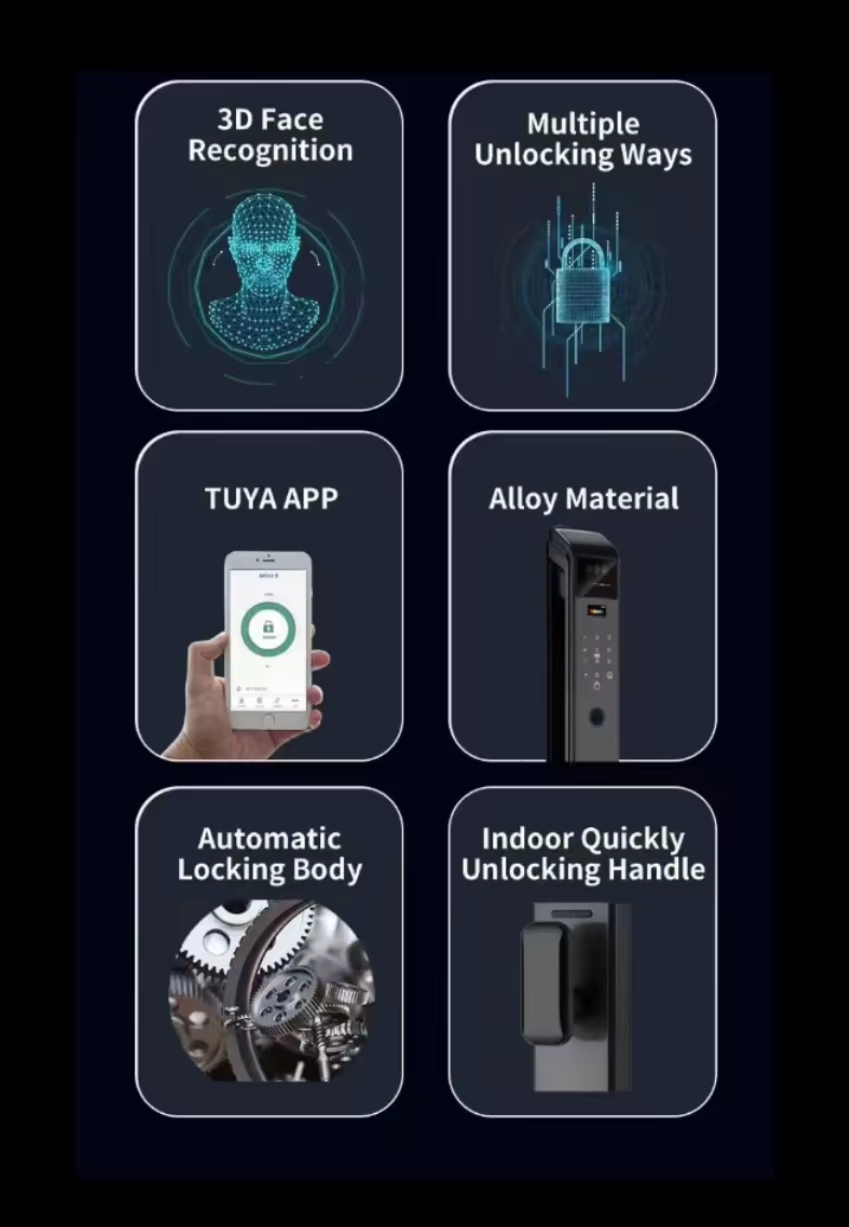قفل باب ذكي من إنريكي ويشوم مع - مراجعة Smart Door Lock Wifi وسعره