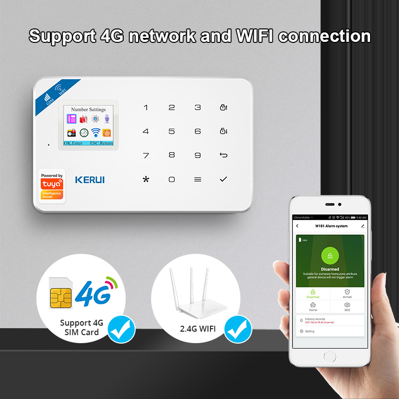 KERUI نظام إنذار أمان عدة W184 - مراجعة Smart Home Automation Kit وسعره