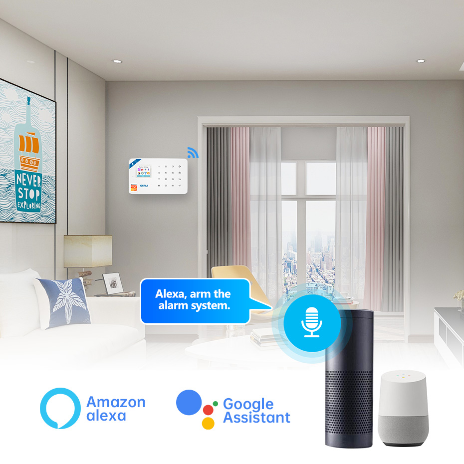 KERUI نظام إنذار أمان عدة W184 - مراجعة Smart Home Automation Kit وسعره