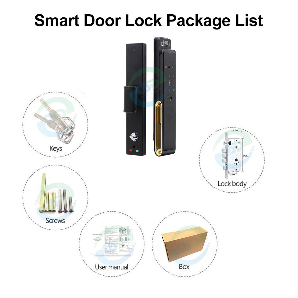 واي فاي فيديو إنترفون قفل باب  - مراجعة Smart Door Lock Wifi وسعره