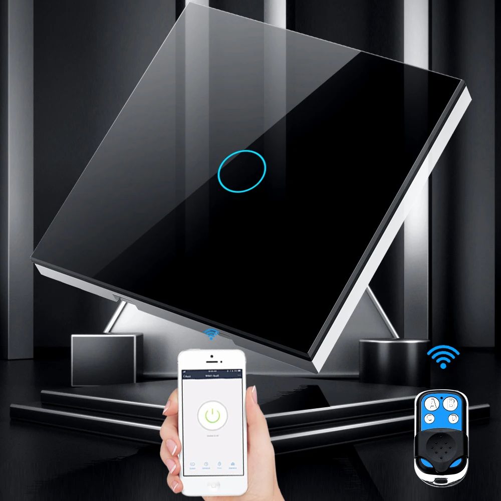 Tuya EU WiFi + RF433 مفتاح الت - مراجعة Smart Light Switch Wifi وسعره
