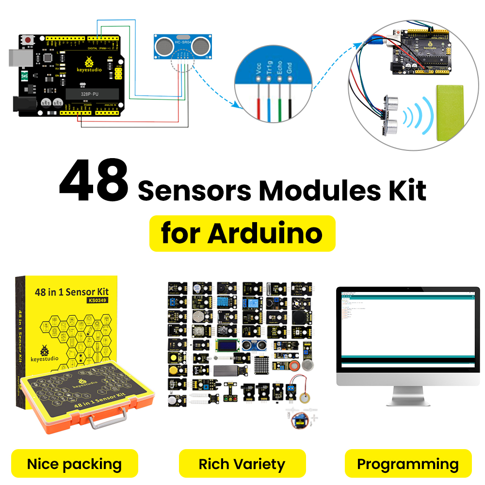 مجموعة أدوات استشعار كيستوديو  - مراجعة Esp32 Smart Home Kit وسعره